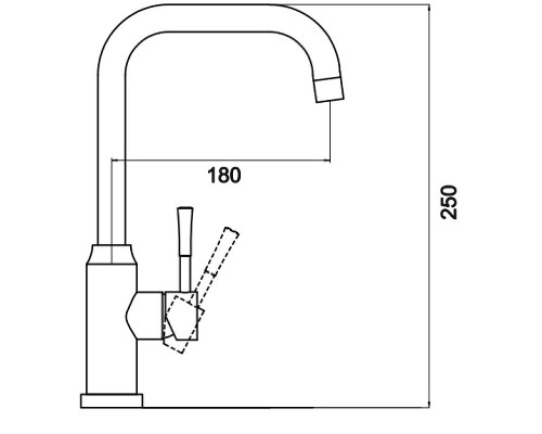 Смеситель для кухни Savol S-SUS31003 цвет Сатин
