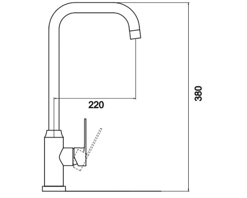 Смеситель для кухни Savol S-SUS32003A цвет Хром