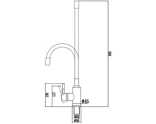 Смеситель для кухни Savol S-SUS6002-04 цвет Сатин Серый