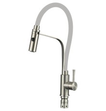 Смеситель для кухни Savol S-SUS6012-04 цвет Сатин Серый