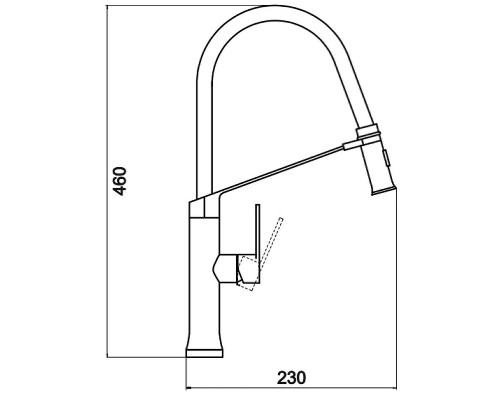 Смеситель для кухни Savol S-SUS6013-01 цвет Сатин Черный