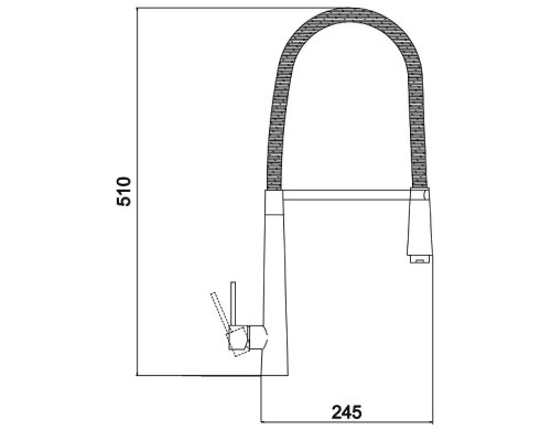 Смеситель для кухни Savol S-SUS6014 цвет Сатин