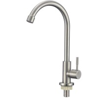 Кран для одного типа воды Savol S-SUS7002 цвет Сатин