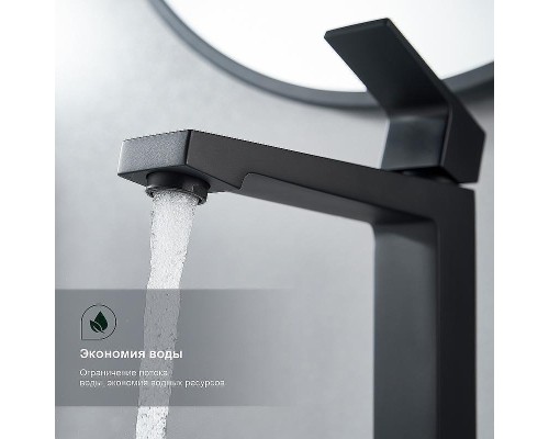 Смеситель для раковины Splenka S01.15.06 Черный матовый