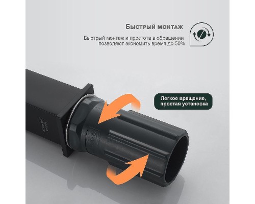 Смеситель для раковины Splenka S01.15.06 Черный матовый