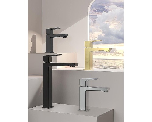 Смеситель для раковины Splenka S01.15.06 Черный матовый