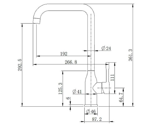 Смеситель для кухни Splenka S206.40 Хром