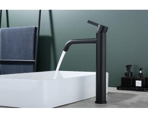 Смеситель для раковины Splenka S221.15.06 Черный матовый