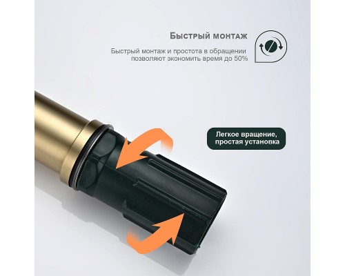 Смеситель для раковины Splenka S221.15.03 цвет Золото матовое