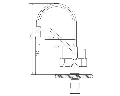 Смеситель для кухни Splenka S70.62.05 Сатин Черный