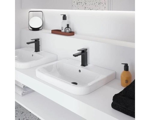Смеситель для раковины Villeroy&Boch Architectura Square TVW125001000K5 цвет Черный матовый