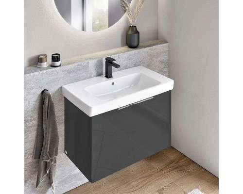 Смеситель для раковины Villeroy&Boch Architectura Square TVW125004000K5 цвет Черный матовый