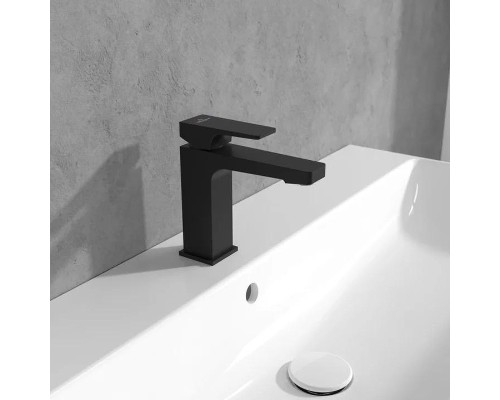 Смеситель для раковины Villeroy&Boch Architectura Square TVW125004000K5 цвет Черный матовый