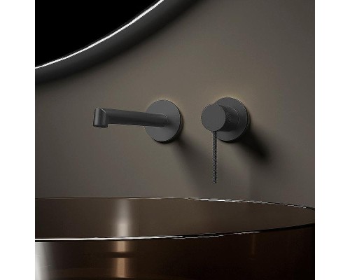 Смеситель для раковины Vincea Rim VBFW-2RM1GM Вороненая сталь