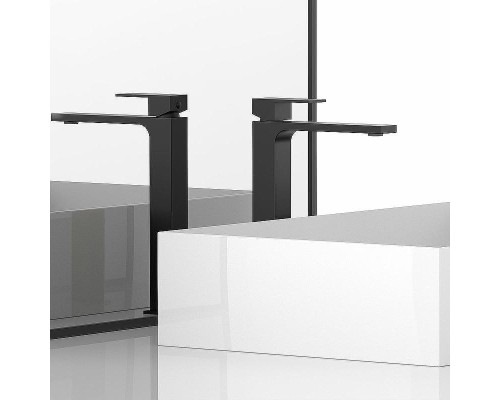 Смеситель для раковины Vincea Cube VBF-1C02MB Черный матовый