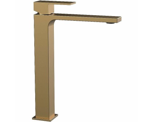 Смеситель для раковины Vincea Cube VBF-1C02BG Брашированное золото