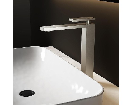 Смеситель для раковины Vincea Dice VBF-2DS2BN Брашированный никель