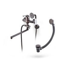 Смеситель для ванны WasserKRAFT A1302L.055 универсальный цвет Темная бронза