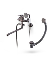 Смеситель для ванны WasserKRAFT A1302L.055 универсальный цвет Темная бронза