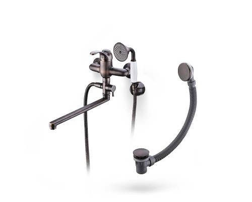 Смеситель для ванны WasserKRAFT A1302L.055 универсальный цвет Темная бронза