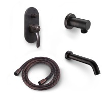 Смеситель для ванны WasserKRAFT A1361.049.111.113.053 цвет Темная бронза