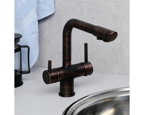 Смеситель для кухни WasserKRAFT A8047 Темная бронза