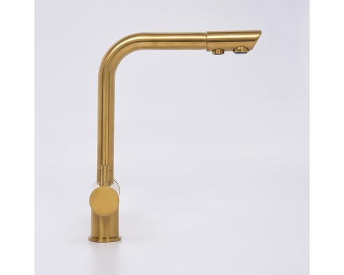 Смеситель для кухни WasserKRAFT A8387 Золото матовое