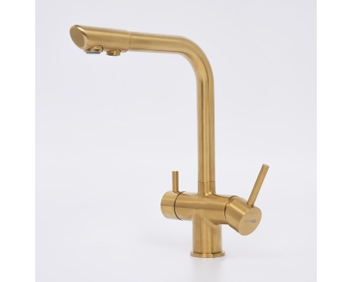 Смеситель для кухни WasserKRAFT A8387 Золото матовое