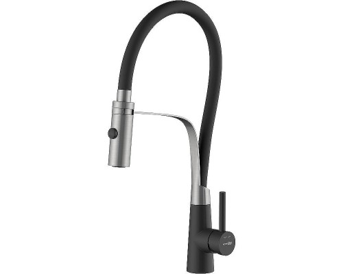 Смеситель для кухни WasserKRAFT A8417 Нержавеющая сталь Черный