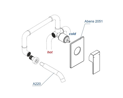 Смеситель для раковины WasserKRAFT A20503 Черный матовый