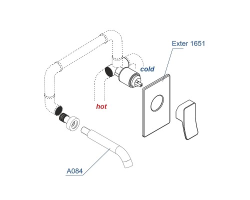 Смеситель для раковины WasserKRAFT A16573 Светлая бронза