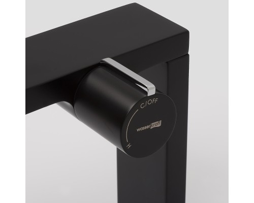 Смеситель для раковины WasserKRAFT Elbе 7410 Черный матовый