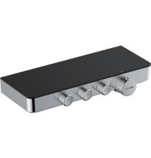 Смеситель для ванны WasserKRAFT Elbe 7499 Thermo с термостатом Хром Черный