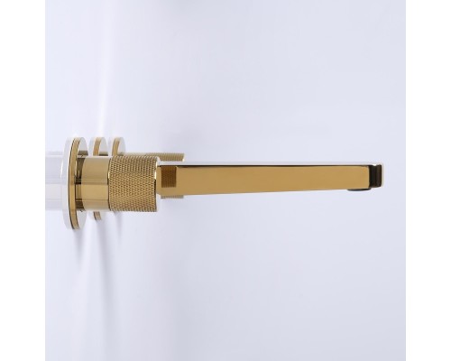 Смеситель для раковины WasserKRAFT Ems 7645 Золото глянцевое