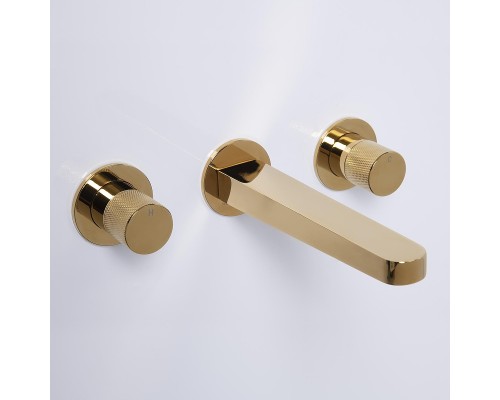 Смеситель для раковины WasserKRAFT Ems 7645 Золото глянцевое