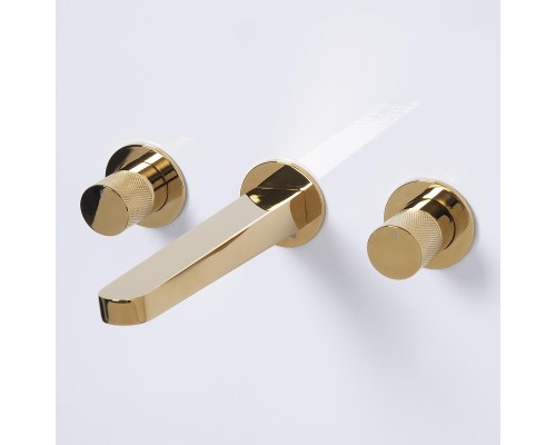 Смеситель для раковины WasserKRAFT Ems 7645 Золото глянцевое