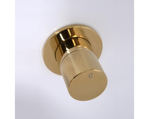 Смеситель для раковины WasserKRAFT Ems 7645 Золото глянцевое