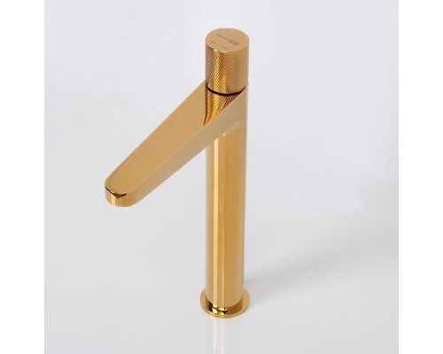 Смеситель для раковины WasserKRAFT Ems 7603H Золото глянцевое