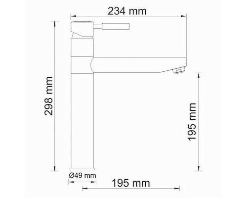 Смеситель для кухни WasserKRAFT Main 4107 Хром