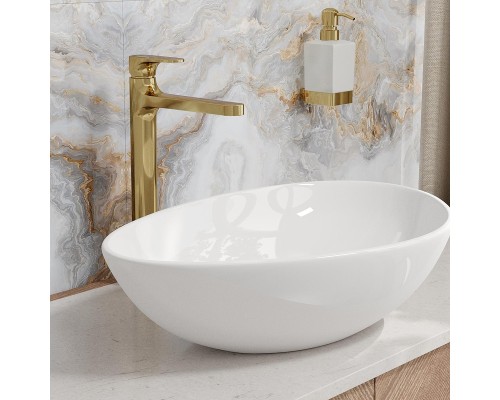 Смеситель для раковины WasserKRAFT Neckar 2103H Золото глянцевое