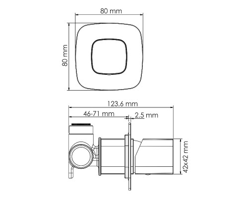 Смеситель для раковины WasserKRAFT Nuthe A9151.315 Черный матовый