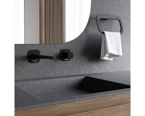 Смеситель для раковины WasserKRAFT Nuthe A9151.315 Черный матовый