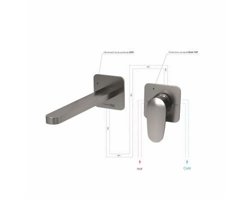 Смеситель для раковины WasserKRAFT Spree A1451.274 Никель