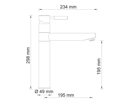 Смеситель для кухни WasserKRAFT Wern 4207 Никель