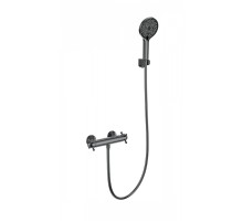 Смеситель для душа Wonzon & Woghand WW-B2048-A-BGG с термостатом цвет Темный графит