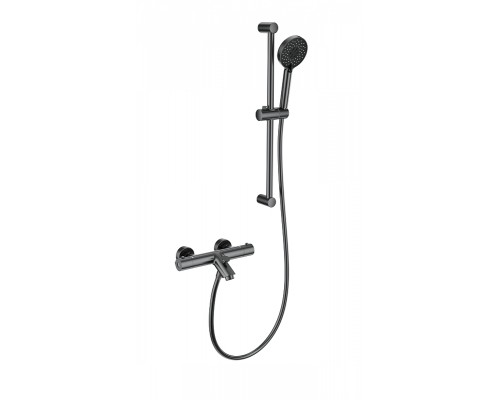 Смеситель для ванны Wonzon & Woghand WW-C2002-A-BGG с термостатом цвет Темный графит