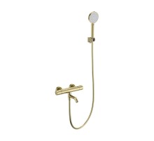 Смеситель для ванны Wonzon & Woghand WW-B3029-A1-BG с термостатом цвет Брашированное золото
