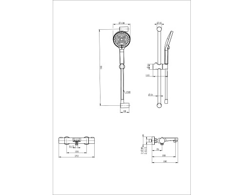 Смеситель для ванны Wonzon & Woghand WW-C2018-A-MW с термостатом цвет Белый матовый