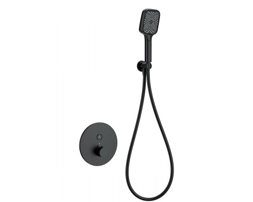 Смеситель для душа Wonzon & Woghand WW-D1017-A-MB с термостатом цвет Черный матовый