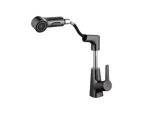 Смеситель для раковины Wonzon & Woghand WW-121B108-BGG цвет Темный графит